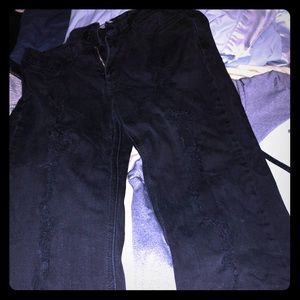 Black stretchy skinny holy jeans
